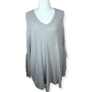 RXB GRAY DOLMAN SLEEVE OVERSIZED SWEATER SZ.S EUC